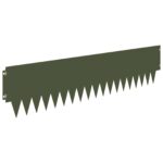 vidaXL Obrubník trávnika 20 pcs 103 x 25 cm kov Olivovo zelená – Obrázok 2