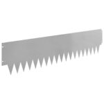 vidaXL Obrubník trávnika 10 pcs 103 x 25 cm kov Strieborná – Obrázok 6