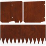 vidaXL Obrubník trávnika 10 pcs kov – Obrázok 8