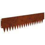 vidaXL Obrubník trávnika 20 pcs kov – Obrázok 2