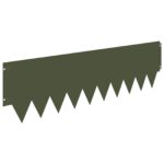 vidaXL Obrubník trávnika 20 pcs 103 x 30 cm kov Olivovo zelená – Obrázok 6