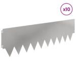 vidaXL Obrubník trávnika 10 pcs kov – Obrázok 3