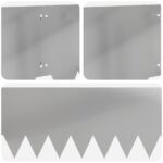 vidaXL Obrubník trávnika 10 pcs 103 x 30 cm kov Strieborná – Obrázok 7