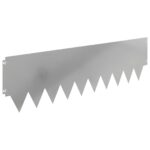 vidaXL Obrubník trávnika 20 pcs 103 x 30 cm kov Strieborná – Obrázok 2