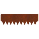 vidaXL Obrubník trávnika 20 pcs 103 x 30 cm kov Hrdzavý – Obrázok 6