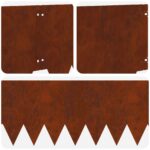 vidaXL Obrubník trávnika 20 pcs 103 x 30 cm kov Hrdzavý – Obrázok 8