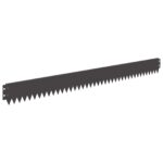 vidaXL Obrubník trávnika 10 pcs 103 x 10 cm Oceľ Čierna – Obrázok 2