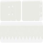 vidaXL Obrubník trávnika 30 pcs 103 x 10 cm Oceľ Biela – Obrázok 7
