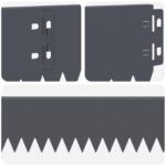 vidaXL Obrubník trávnika 50 pcs 103 x 10 cm Oceľ Antracitová – Obrázok 7