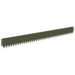 vidaXL Obrubník trávnika 20 pcs 103 x 10 cm Oceľ Olivovo zelená – Obrázok 2