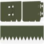 vidaXL Obrubník trávnika 20 pcs 103 x 10 cm Oceľ Olivovo zelená – Obrázok 7