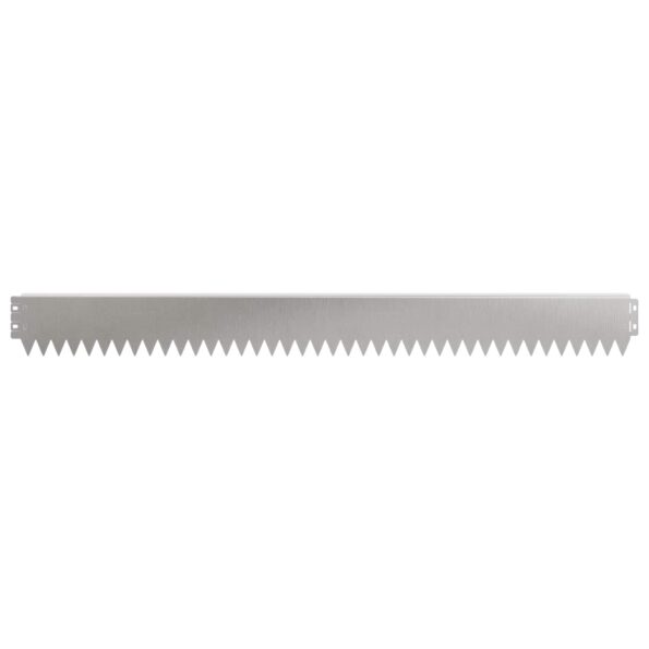 vidaXL Obrubník trávnika 50 pcs 103 x 10 cm Oceľ Strieborná – Obrázok 5