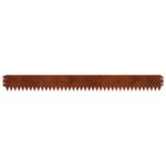 vidaXL Obrubník trávnika 10 pcs 103 x 10 cm Oceľ Hrdzavý – Obrázok 6