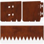 vidaXL Obrubník trávnika 20 pcs 103 x 10 cm Oceľ Hrdzavý – Obrázok 8