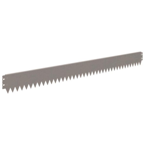 vidaXL Obrubník trávnika 30 pcs 103 x 10 cm Oceľ Hrdzavý – Obrázok 5