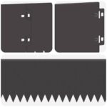 vidaXL Obrubník trávnika 10 pcs 103 x 15 cm Oceľ Čierna – Obrázok 7