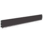 vidaXL Obrubník trávnika 20 pcs 103 x 15 cm Oceľ Čierna – Obrázok 2