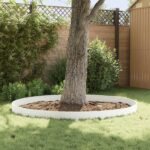 vidaXL Obrubník trávnika 10 pcs 103 x 15 cm Oceľ Biela – Obrázok 4