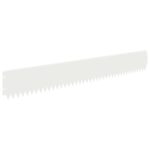 vidaXL Obrubník trávnika 30 pcs 103 x 15 cm Oceľ Biela – Obrázok 2