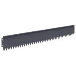 vidaXL Obrubník trávnika 10 pcs 103 x 15 cm Oceľ Antracitová – Obrázok 6