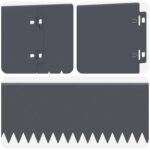 vidaXL Obrubník trávnika 20 pcs 103 x 15 cm Oceľ Antracitová – Obrázok 7