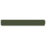 vidaXL Obrubník trávnika 20 pcs 103 x 15 cm Oceľ Olivovo zelená – Obrázok 5