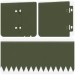 vidaXL Obrubník trávnika 20 pcs 103 x 15 cm Oceľ Olivovo zelená – Obrázok 7