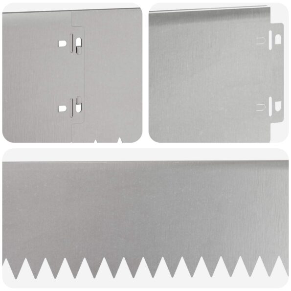vidaXL Obrubník trávnika 20 pcs 103 x 15 cm Oceľ Strieborná – Obrázok 7