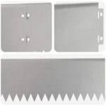 vidaXL Obrubník trávnika 30 pcs 103 x 15 cm Oceľ Strieborná – Obrázok 7