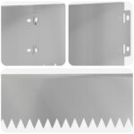 vidaXL Obrubník trávnika 20 pcs 103 x 15 cm Oceľ Strieborná – Obrázok 7