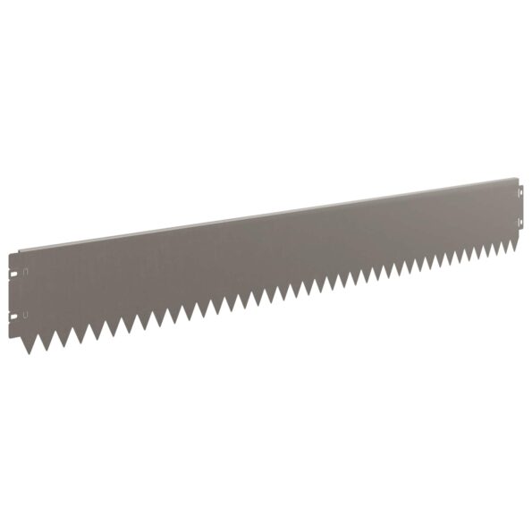 vidaXL Obrubník trávnika 20 pcs 103 x 15 cm Oceľ Hrdzavý – Obrázok 5