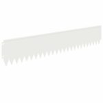 vidaXL Obrubník trávnika 30 pcs 103 x 20 cm Oceľ Biela – Obrázok 6