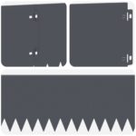 vidaXL Obrubník trávnika 10 pcs 103 x 20 cm Oceľ Antracitová – Obrázok 7
