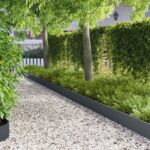 vidaXL Obrubník trávnika 20 pcs 103 x 20 cm Oceľ Antracitová