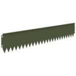 vidaXL Obrubník trávnika 20 pcs 103 x 20 cm Oceľ Olivovo zelená – Obrázok 6