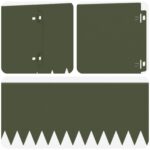 vidaXL Obrubník trávnika 20 pcs 103 x 20 cm Oceľ Olivovo zelená – Obrázok 7