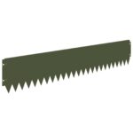 vidaXL Obrubník trávnika 30 pcs 103 x 20 cm Oceľ Olivovo zelená – Obrázok 2