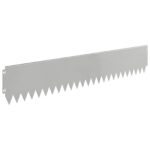 vidaXL Obrubník trávnika 30 pcs 103 x 20 cm Oceľ Strieborná – Obrázok 6
