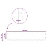 vidaXL Obrubník trávnika 10 pcs 103 x 20 cm Oceľ Hrdzavý – Obrázok 10