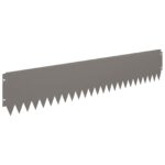 vidaXL Obrubník trávnika 20 pcs 103 x 20 cm Oceľ Hrdzavý – Obrázok 5