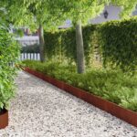 vidaXL Obrubník trávnika 30 pcs 103 x 20 cm Oceľ Hrdzavý