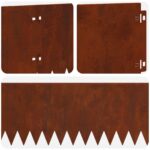 vidaXL Obrubník trávnika 30 pcs 103 x 20 cm Oceľ Hrdzavý – Obrázok 8