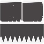 vidaXL Obrubník trávnika 20 pcs 103 x 25 cm Oceľ Čierna – Obrázok 7