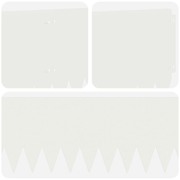 vidaXL Obrubník trávnika 10 pcs 103 x 25 cm Oceľ Biela – Obrázok 7