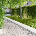 vidaXL Obrubník trávnika 20 pcs 103 x 25 cm Oceľ Biela