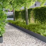 vidaXL Obrubník trávnika 10 pcs 103 x 25 cm Oceľ Antracitová