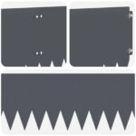 vidaXL Obrubník trávnika 10 pcs 103 x 25 cm Oceľ Antracitová – Obrázok 7