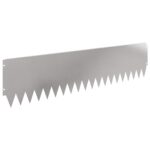 vidaXL Obrubník trávnika 10 pcs 103 x 25 cm Oceľ Strieborná – Obrázok 2