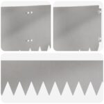 vidaXL Obrubník trávnika 10 pcs 103 x 25 cm Oceľ Strieborná – Obrázok 7