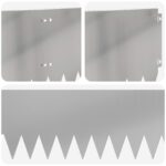 vidaXL Obrubník trávnika 10 pcs 103 x 25 cm Oceľ Strieborná – Obrázok 7